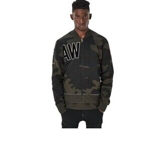 G-star Raw Mens Sicha Bomber Green Camo Zip Cotton Streetwear Casual Jacket Sz M